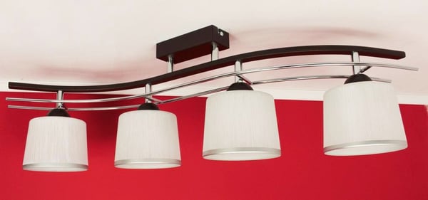 Lofthængende lampe, lysekrone, glasplade