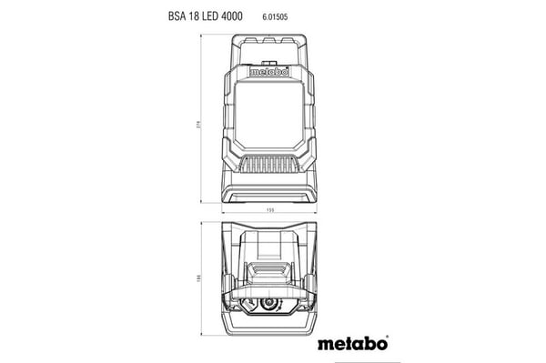 BSA 18 LED 4000 BYGGLAMPA - ME 601505850
