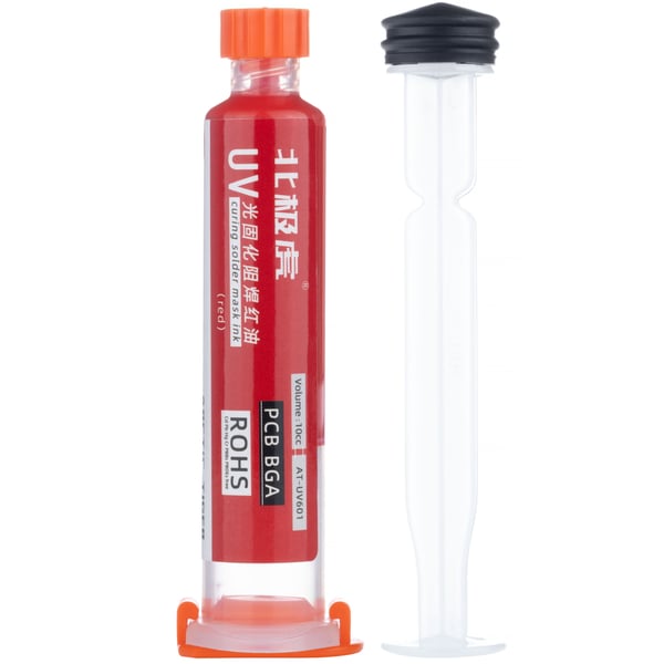 Loddemaske rød 10ml med stempel