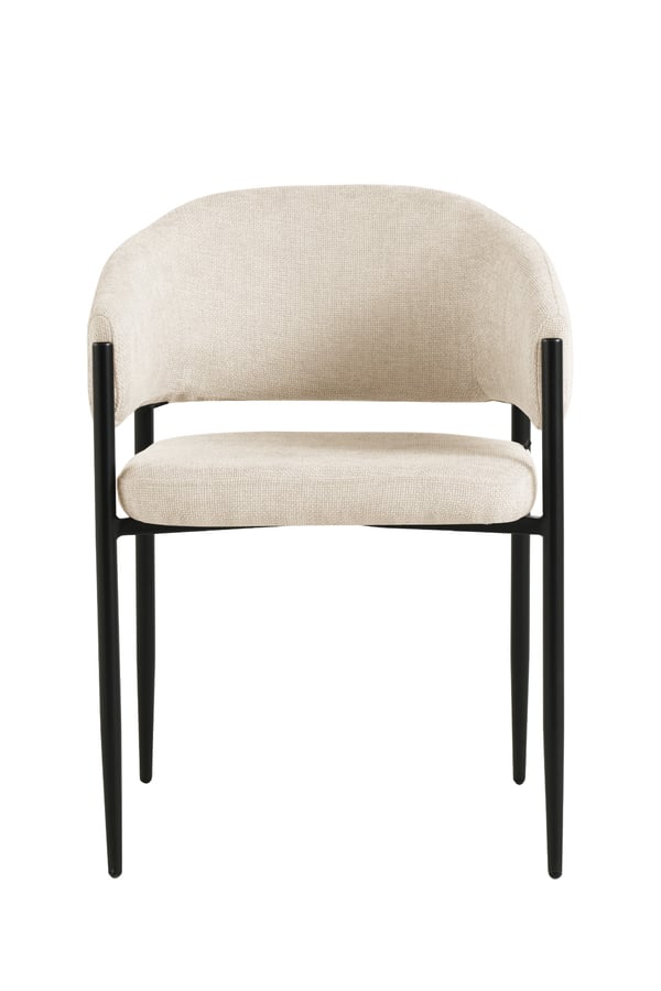 SARANO stoppad stol, beige tyg
