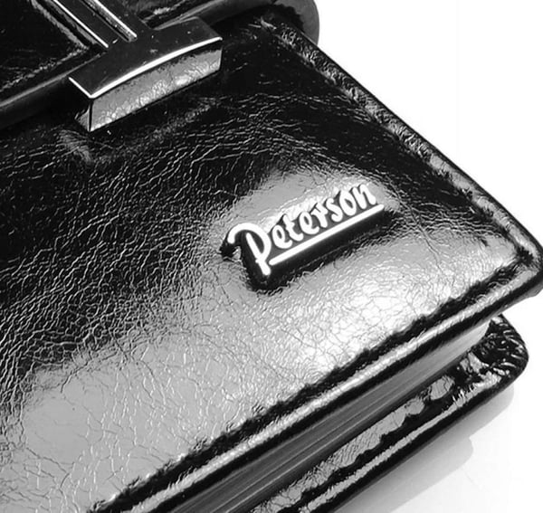 Nahkainen asiakirjakotelo metallilukolla - Peterson