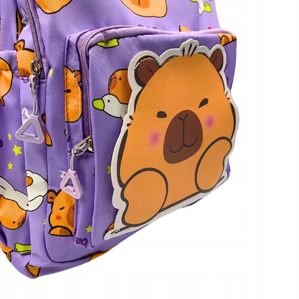 Kapibara reppu koululle koulunkäynti matka tilavaa kapibara