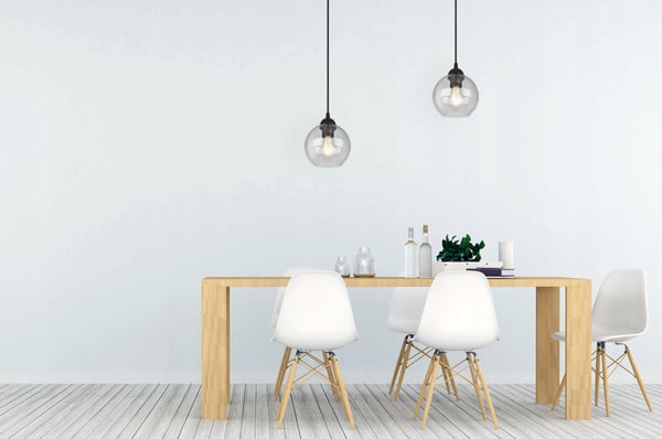 MODERN ELEGANT HÄNGLAMPA MED GLASKULA