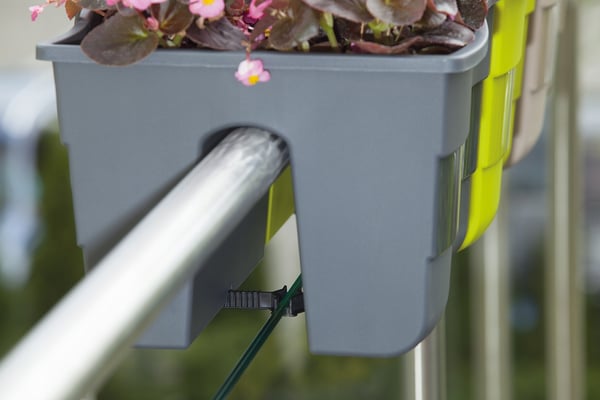 Wave 60 räcke blomkruka vit