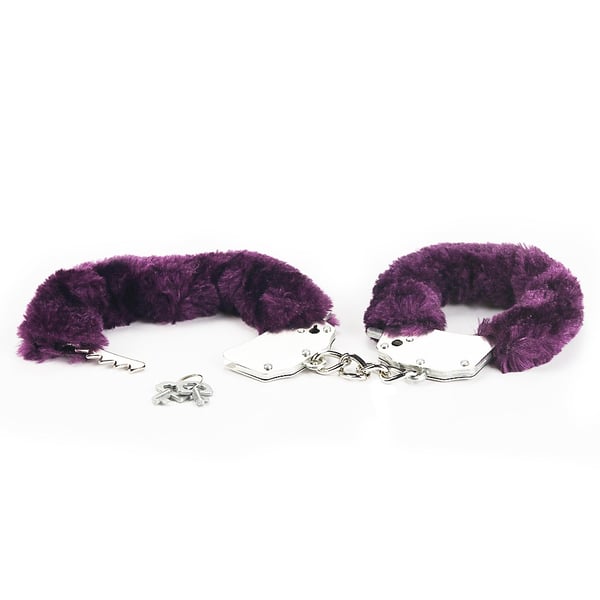Lovetoy fluffy håndjern (lilla)