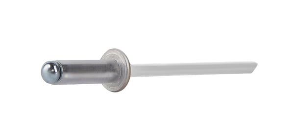 Öppna aluminiumnitnitar 4,8x12mm RAL 9010