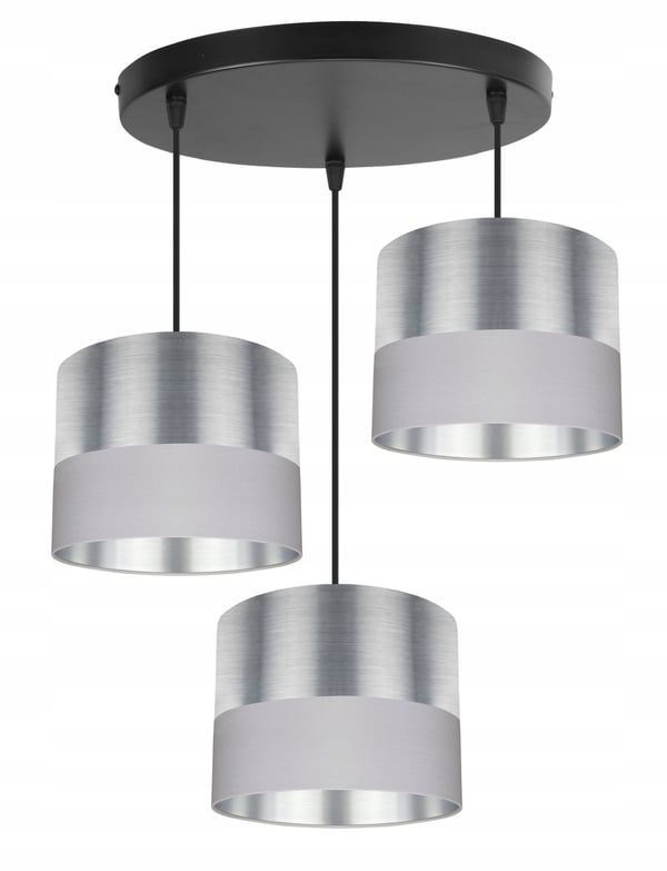 MODERNE LOFTHÆNGELAMPE, KROM LAMPESKÆRM, LED