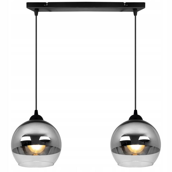 ELEGANT HÆNGELAMPE, GLASLAMPE, KROM LED