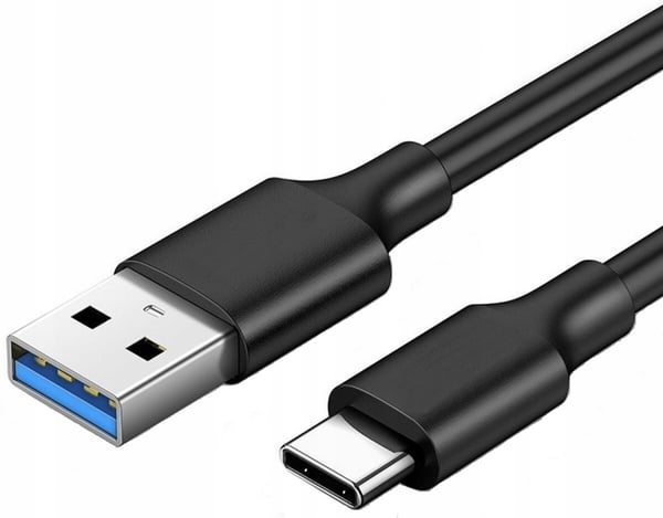 KABEL USB-C 3.1 - USBA QC 4.0 SNABBLADDNING 10Gbps 20V3A TJOCK TYP-C 1M