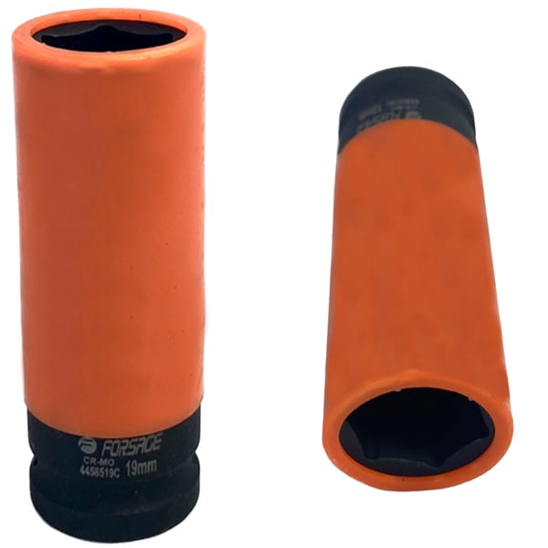 1/2 slagtop til 19 mm aluminiumsfælge, 6-kant