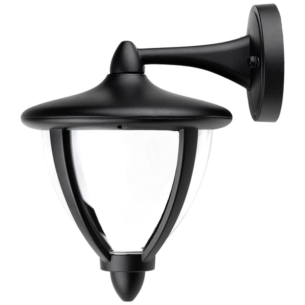 Vägg trädgårdslampa utomhus vägglampa fasadbelysning E27 LED lykta svart ARETOS LUMILED