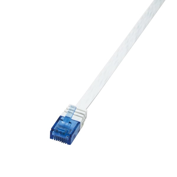 Patchkabel LogiLink CF2031U CAT.6 U/UTP 1 m, flad, hvid