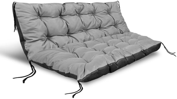 Sæt havepude 120/80 cm + 120/40 cm til pallebænk vandtæt grå Sæt havepude 120/80 cm + 120/40 cm til pallebænk vandtæt grå