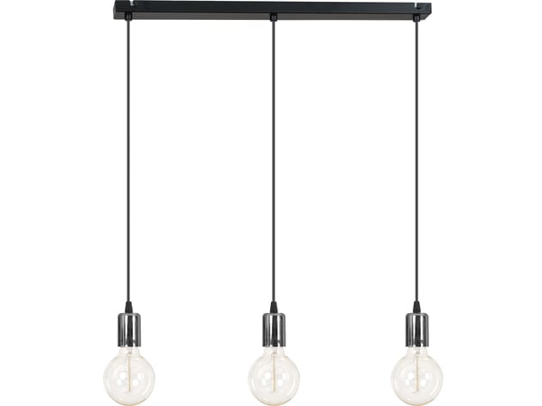Moderne KROM KOBBER HÆNGELAMPE edison 3 x 60W