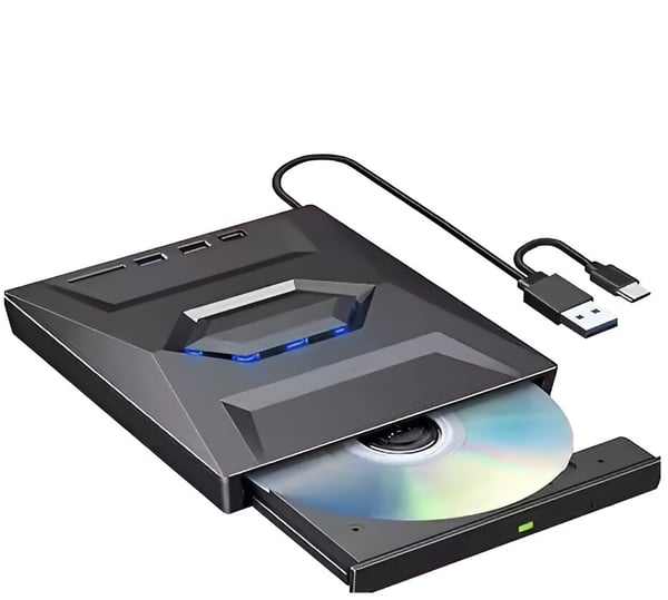Ekstern CD DVD RW 5 i 1 USB 3.0 type optisk drev CD