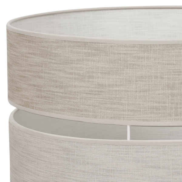 DUO HVID HØR HANDLAMPE 1 FLAD LAMPE BEIGE L06 40CM
