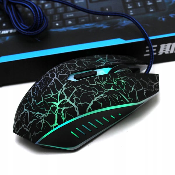 Esperanza MX211 Lightning Optisk Gaming 6D USB Kabelansluten Mus Svart