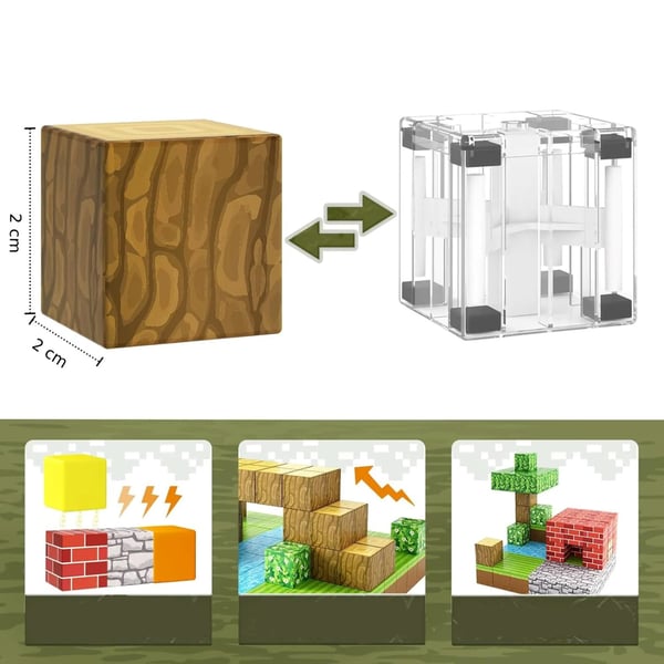 Minecraft Magnetiska Block Kuber 350 bitar.