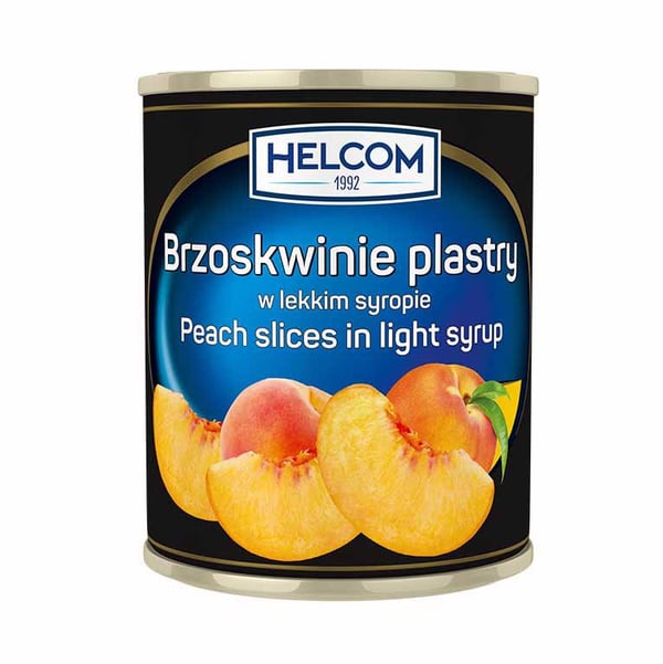 Helcom persikanpuolikkaat kevyessä siirapissa 820 g