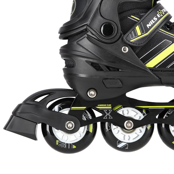 NH18191 2-i-1 BLACK-LIME RULLESKØJTER MED HOCKEY-NEDERDEL NILS EXTREME NH18191 2-i-1 BLACK-LIME RULLESKØJTER MED HOCKEY-NEDERDEL NILS EXTREME - 5907695591392