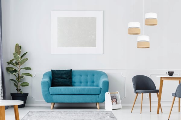 HÆNGELAMPE, LOFTKRONE, LAMPESKÆRM 20 CM HVID