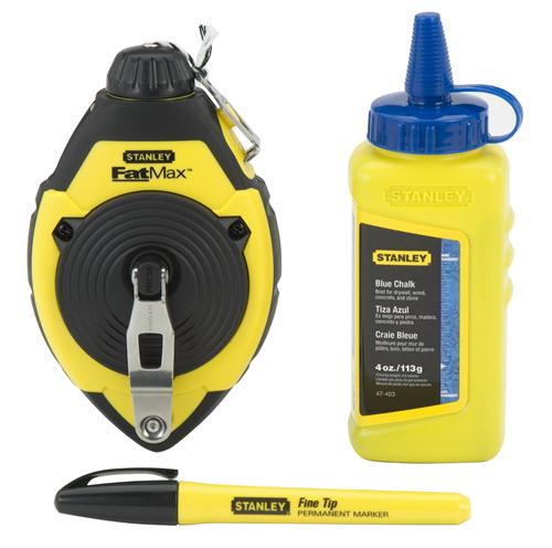 FATMAX KRIDTSTIK SÆT + BLÅ KRIDT 115G + VATERBÅL - S/47-681-0