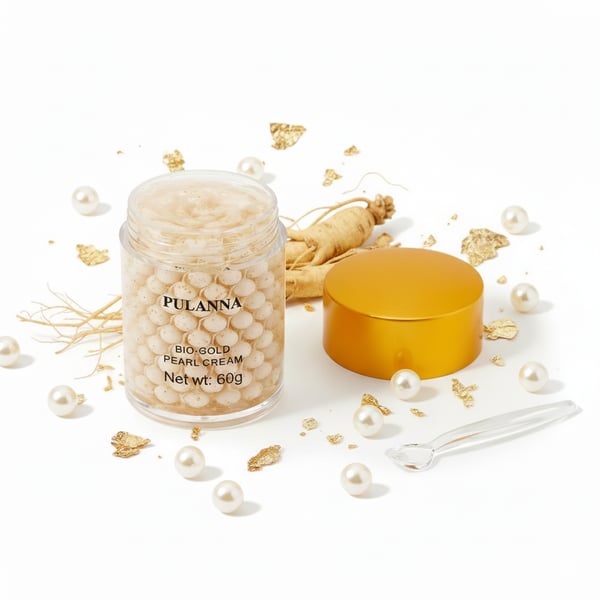 Pulanna Pearl Ansigtscreme - 24 karat guld - Fugtgivende, regenererende, anti-aging