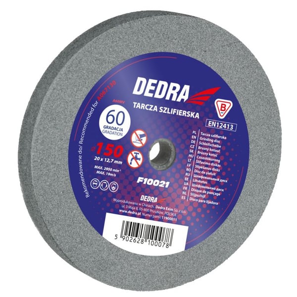 Hiomalaikka 125x16x12.7 GR60 - DED F10010