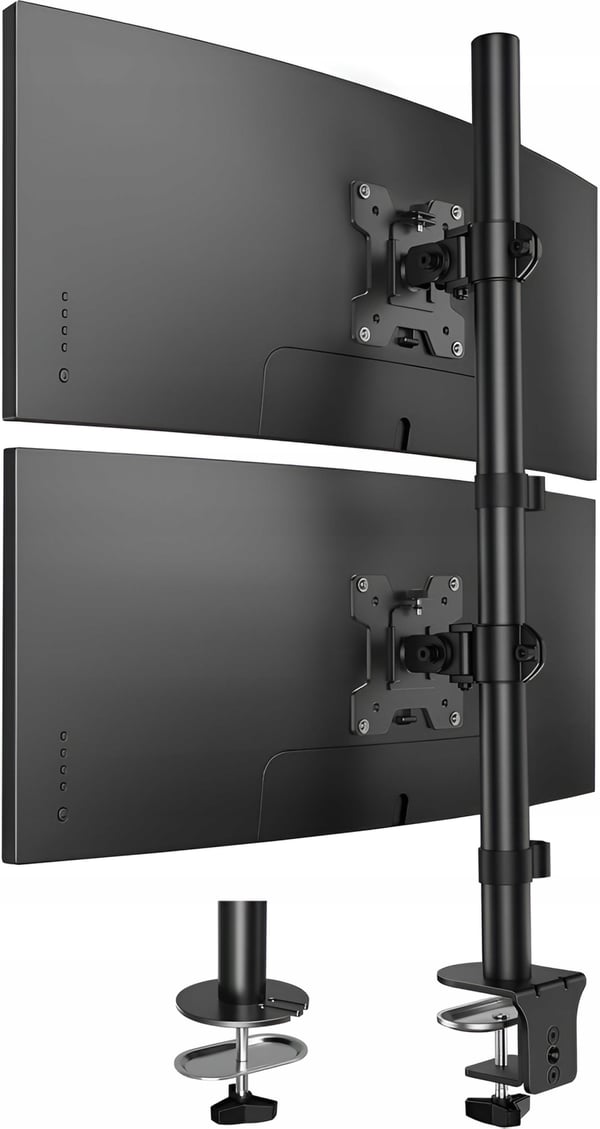 VERTIKAL bordbeslag til 2 skærme 13-32" VESA 75 100 Vertikal justerbar
