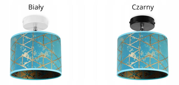 Loftshængende lampe, væglampe, lampeskærm, guldmønster