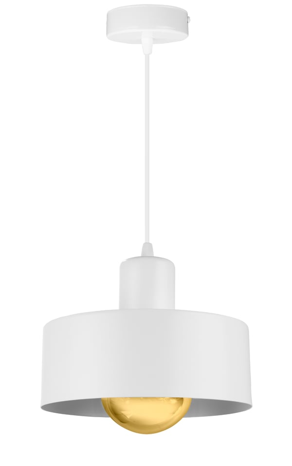 MODERNE LOFTHÆNGELAMPE, METAL LAMPESKÆRM