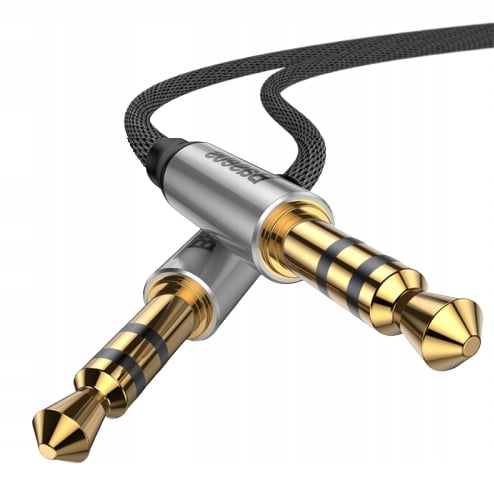 Baseus CAM30-BS1 100cm AUX lydkabel stik - jackstik 3,5 mm stereo