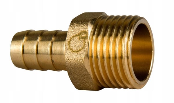 Slangmunds 1/2x12mm hanbrasefitting i messing