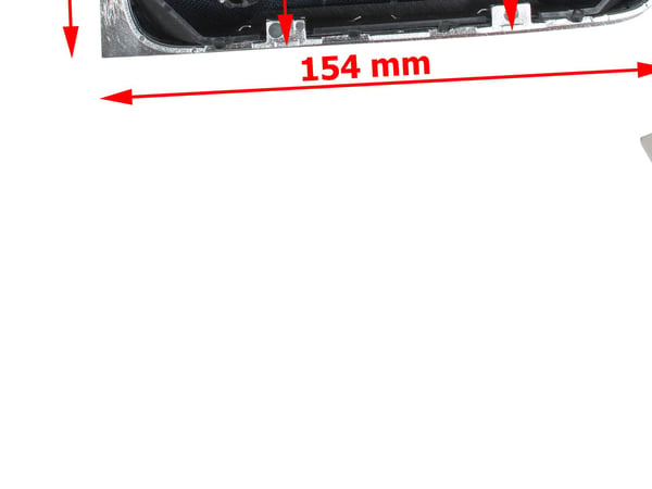VW Passat B6 05-10 gearknapt sort med bælg og kromramme 5-gear