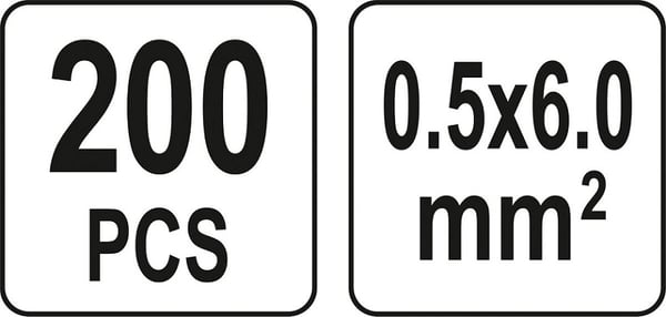 Kutisteletkusarja 0,5-6 mm2, 200 kpl - YT-81461