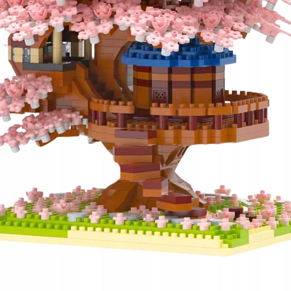 Byggklossar setti kirsikankunnailla Sakura kirsikka 2151 osaa