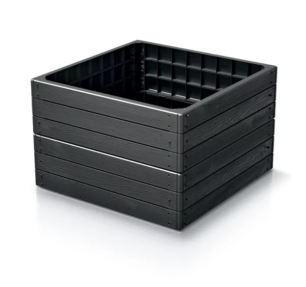BASE WOODY IBWS TRÄDGÅRDSRAMM 756X756X250MM - ANTRACIT - PP-IBWS