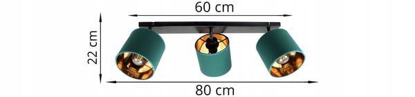 Lofthængende lampe med gylden LED-loftlampe