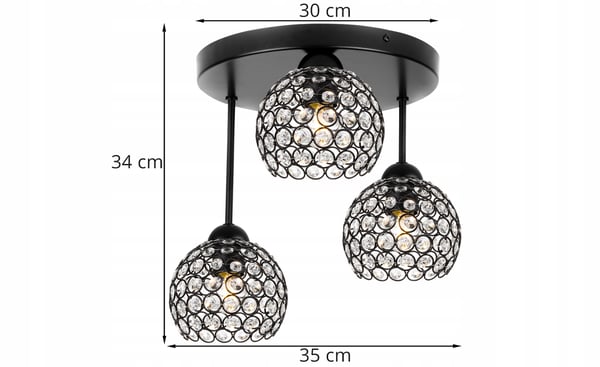 LOFTHÆNGENDE LAMPE LYKRONE LOFTKRYSTAL