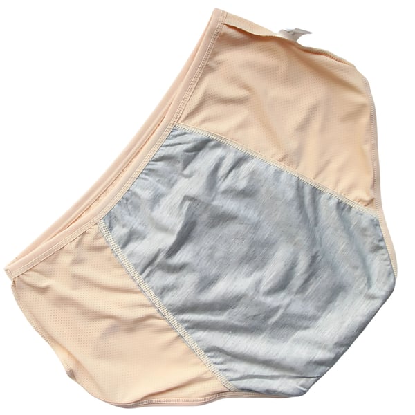 Beige menstruationsbukser XL