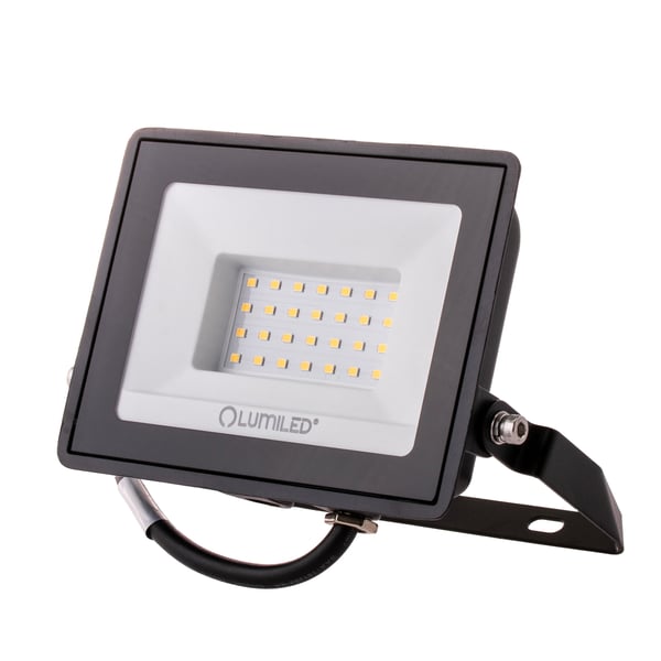 LED-valonheitin ZUNA2 30W 2700lm 6500K IP65 musta LUMILED