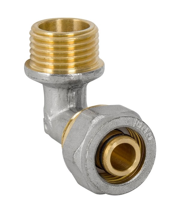 PEX-AL-PEX KROM BÆJ 3/4*20 DRENGE - D004.3/4*20
