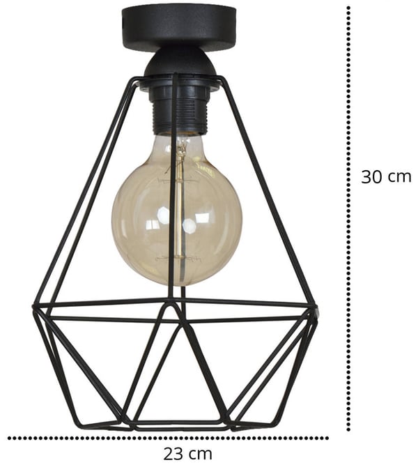 Moderne loftslampe Loft Retro 1x60W