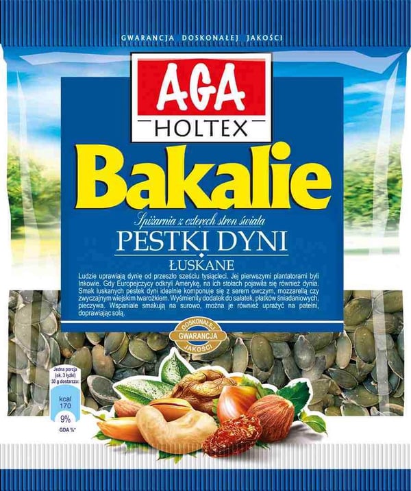Aga Holtex Kuorittu Kurpitsa 80g Kuivatut Hedelmät