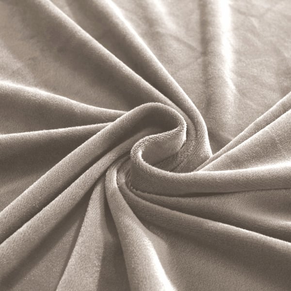 BEIGE cappuccino samettinen sohvanpäällinen kahdelle hengelle [22Z2]