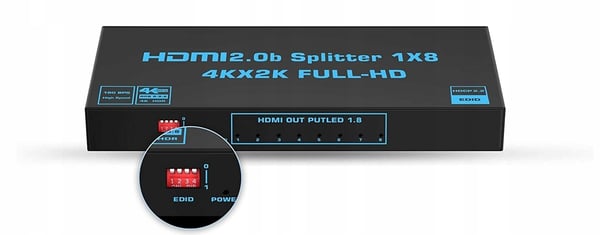 HDMI 2.0 SPLITTER 1x8 ULTRAHD SPLITTER HDCP 2.2