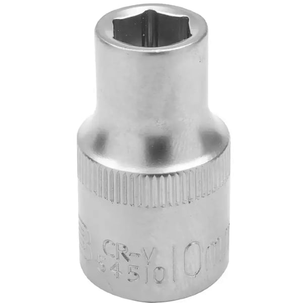 JCB-hylsy 1/2" 10 mm 6-kulmainen Cr-V