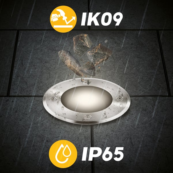 Upotettava maavalo GU10 IP65 IK09 pyöreä CATIO 2 LUMILED