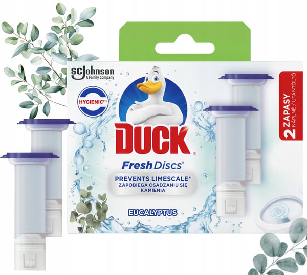 Duck Fresh Discs Eucaliptus toalettgeldisk 72ml 2x36ml