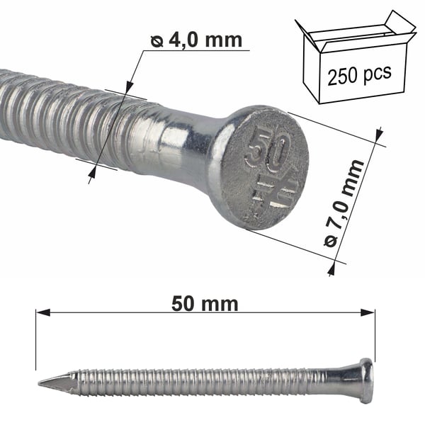 CNA 4,0x50mm tømrerfugesøm